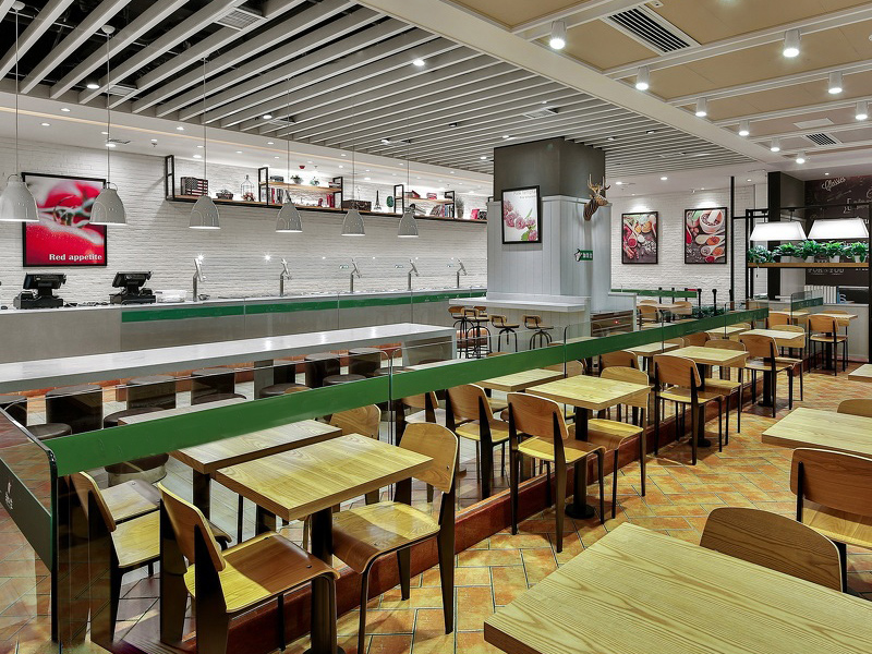 Indian fast food restaurants, small restaurants, Chinese restaurants (renderings)